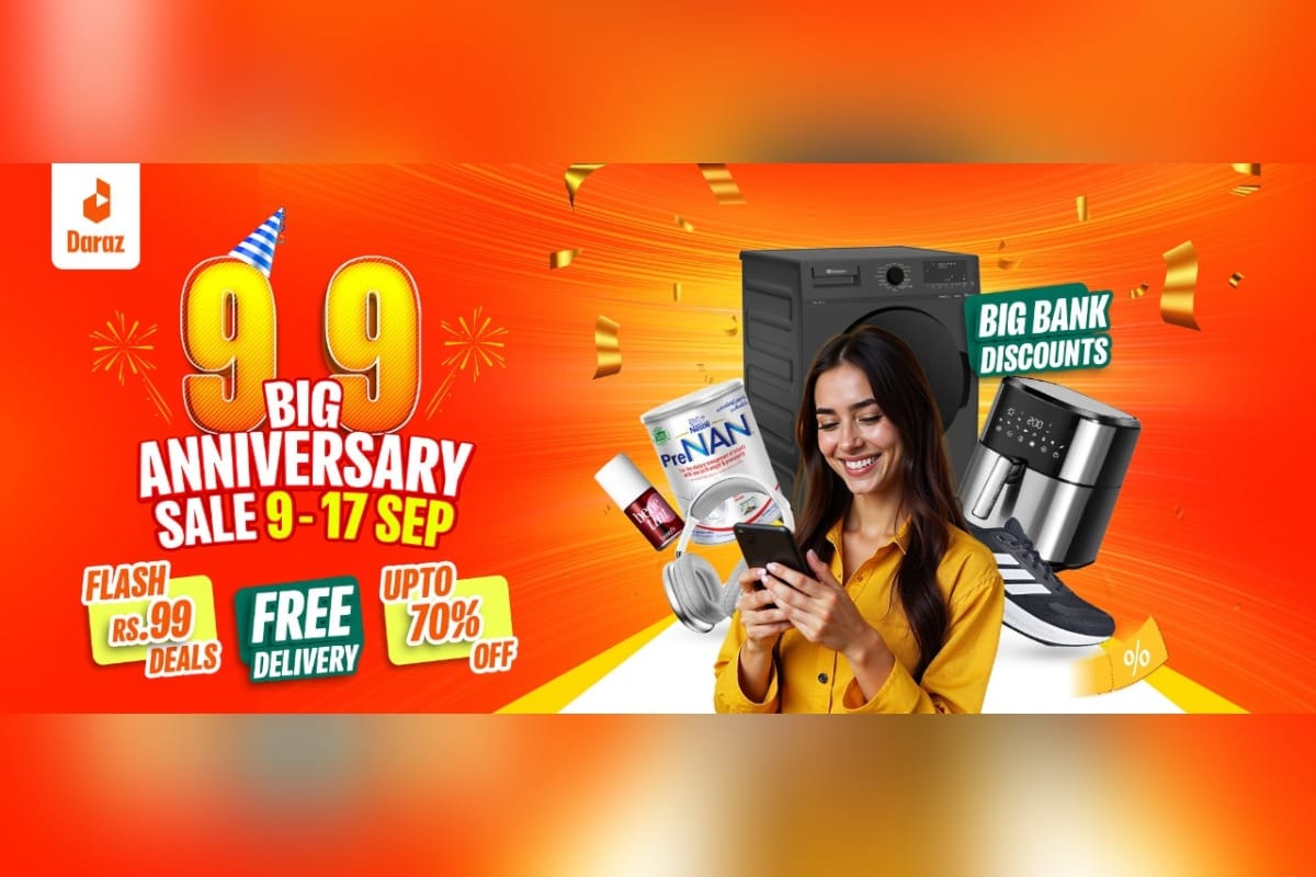 Daraz Pakistan Turns 10! Join the Festive 9.9 Big Anniversary Sale with Grand Deals and Surprises