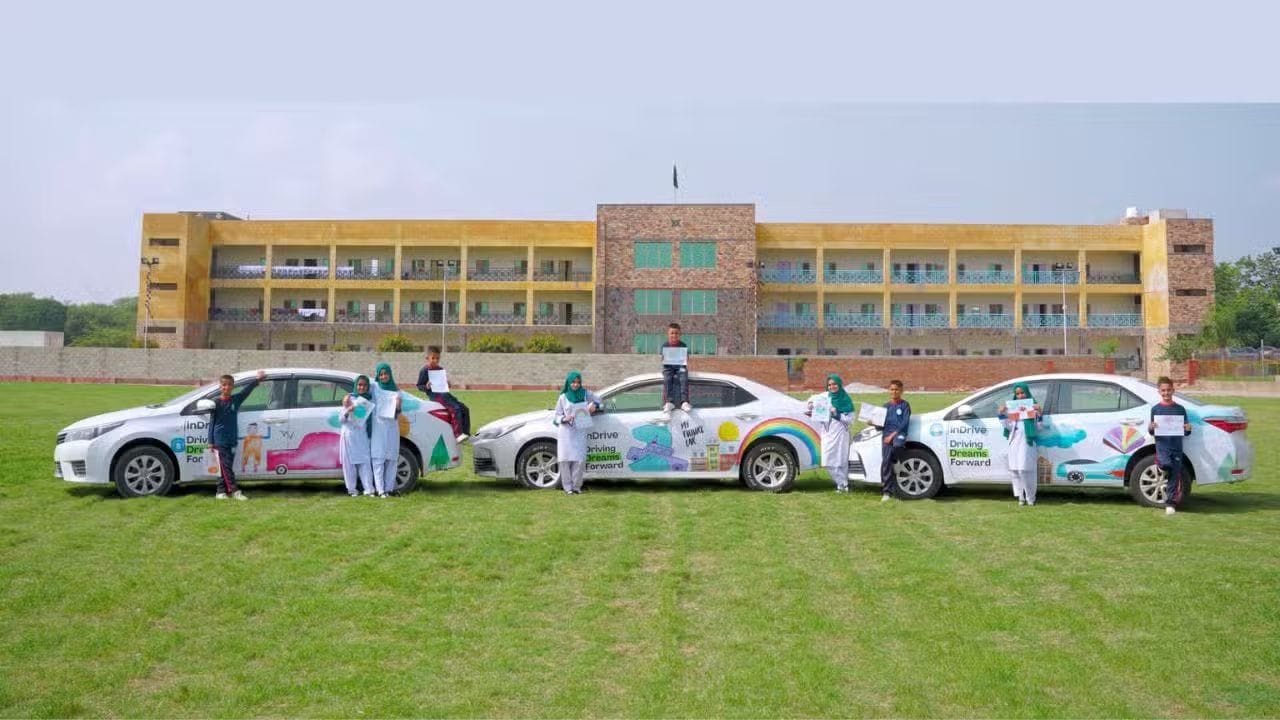 InDrive Turns Cars into Canvases to Empower Children’s Art and Support Pakistan Sweet Home