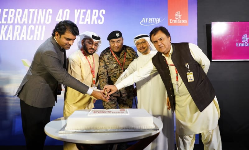 Emirates Showcases Retrofitted B777 with Premium Economy to Celebrate 40th Anniversary of Operations to Karachi
