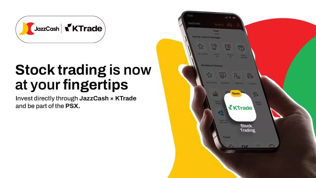 KTrade Introduces Pakistan’s Largest Embedded Trading Platform for 20 Million JazzCash Users