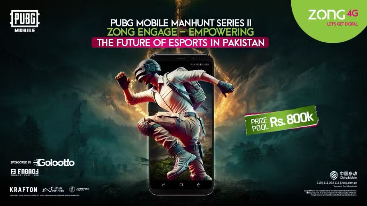 Zong 4G Becomes Official Partner of Record-Breaking PUBG Mobile Esports Tournament