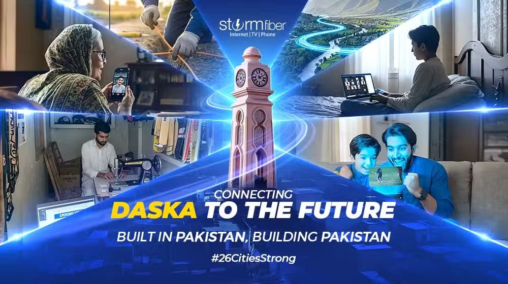 StormFiber Expands Its 100% Fiber Optic Network to Daska, Marking its 26th City Launch
