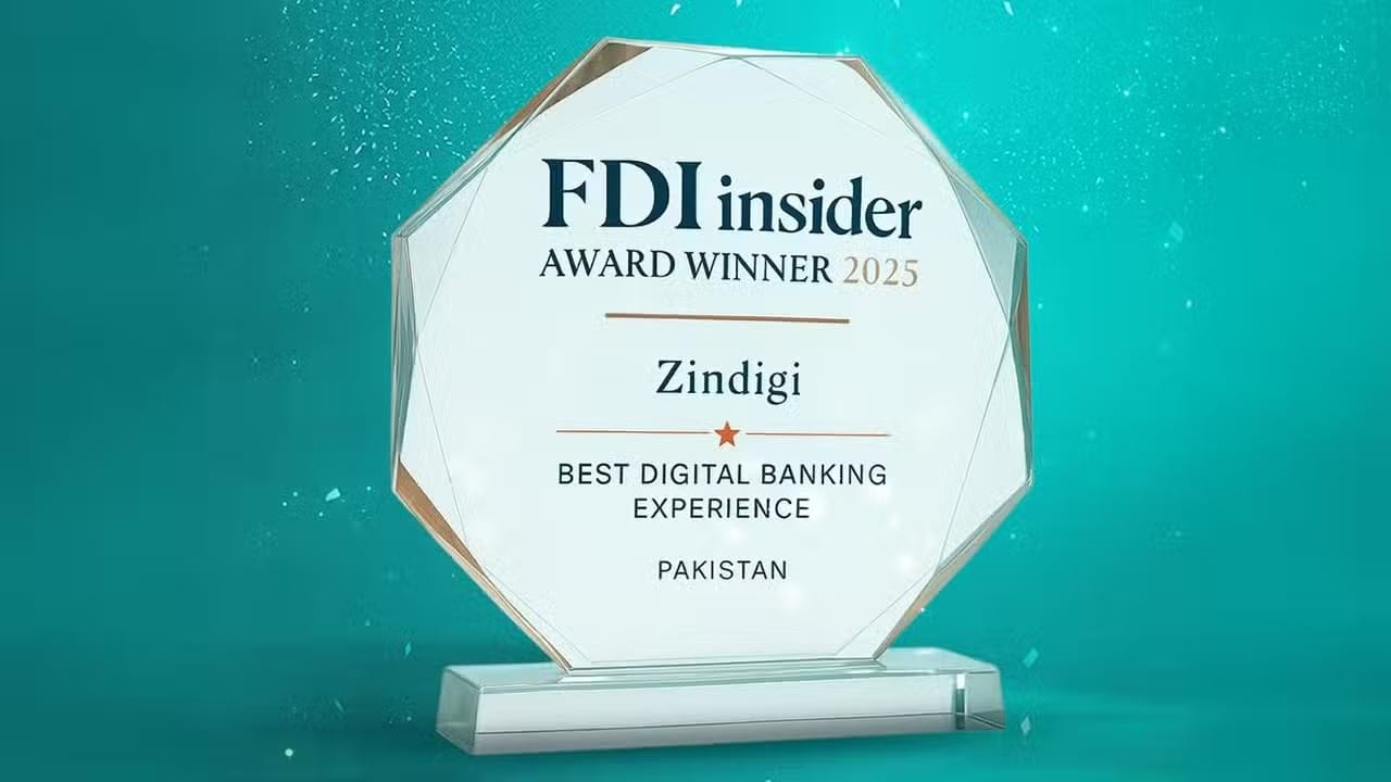 Zindigi Wins Best Digital Banking Experience Pakistan Award at FDI Insider Awards UK