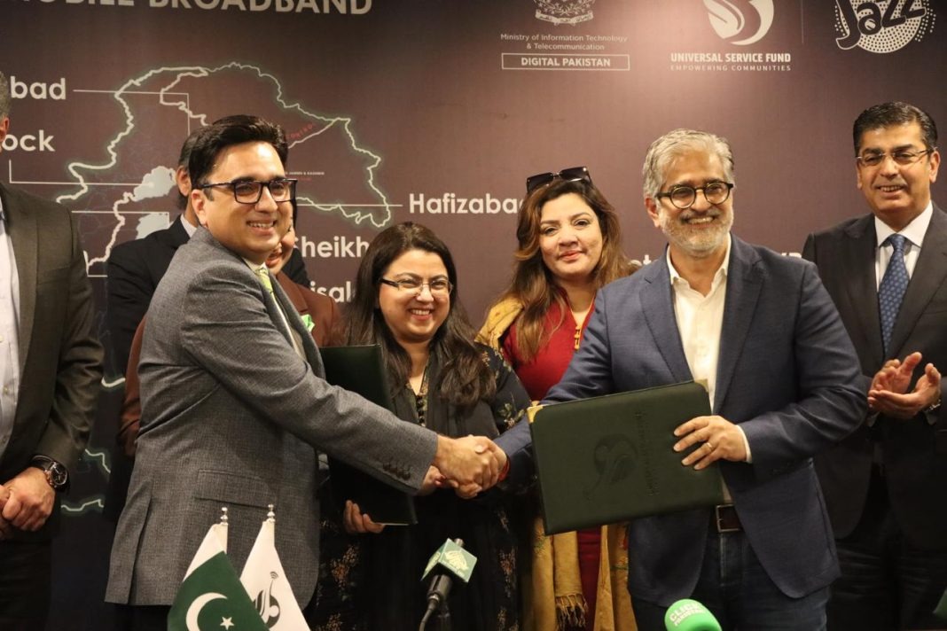 Universal Service Fund Signs Rs 1.16 Billion Deal with Jazz to Roll Out High-Speed Internet in 9 Underserved Districts of Punjab and KP