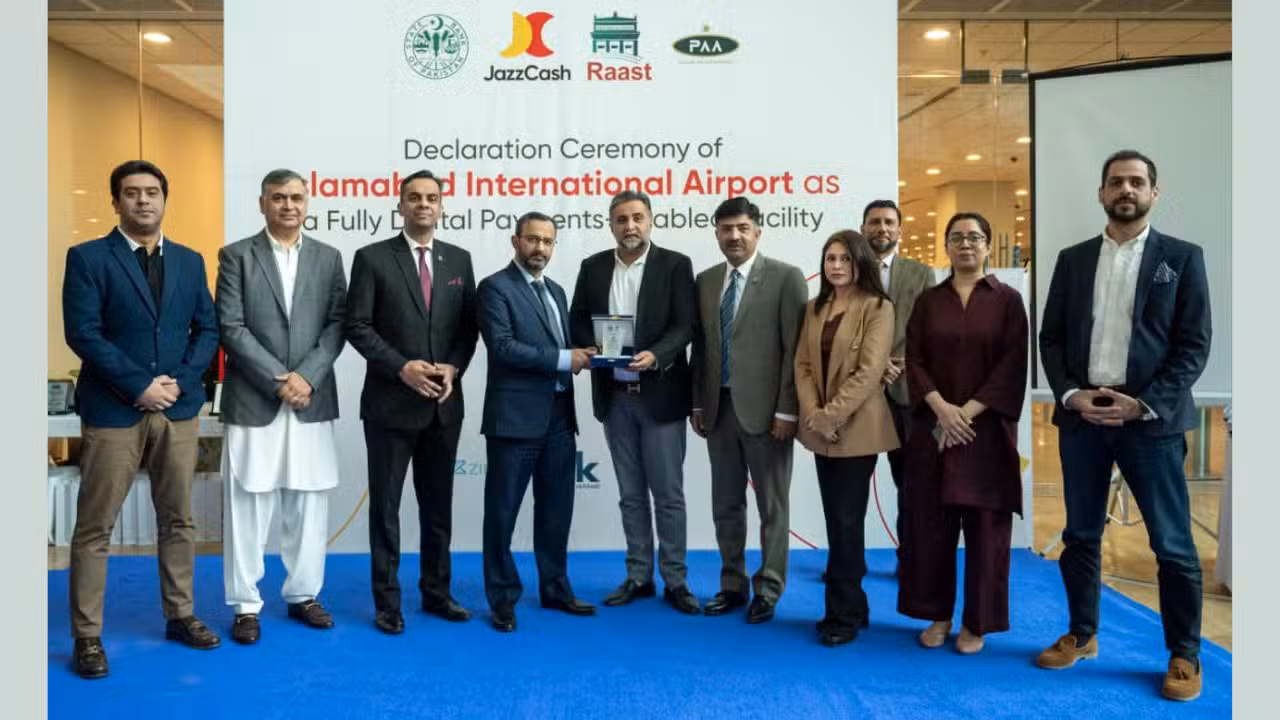 JazzCash Recognised for Leading Islamabad International Airport’s Transition to a Fully Cashless Facility