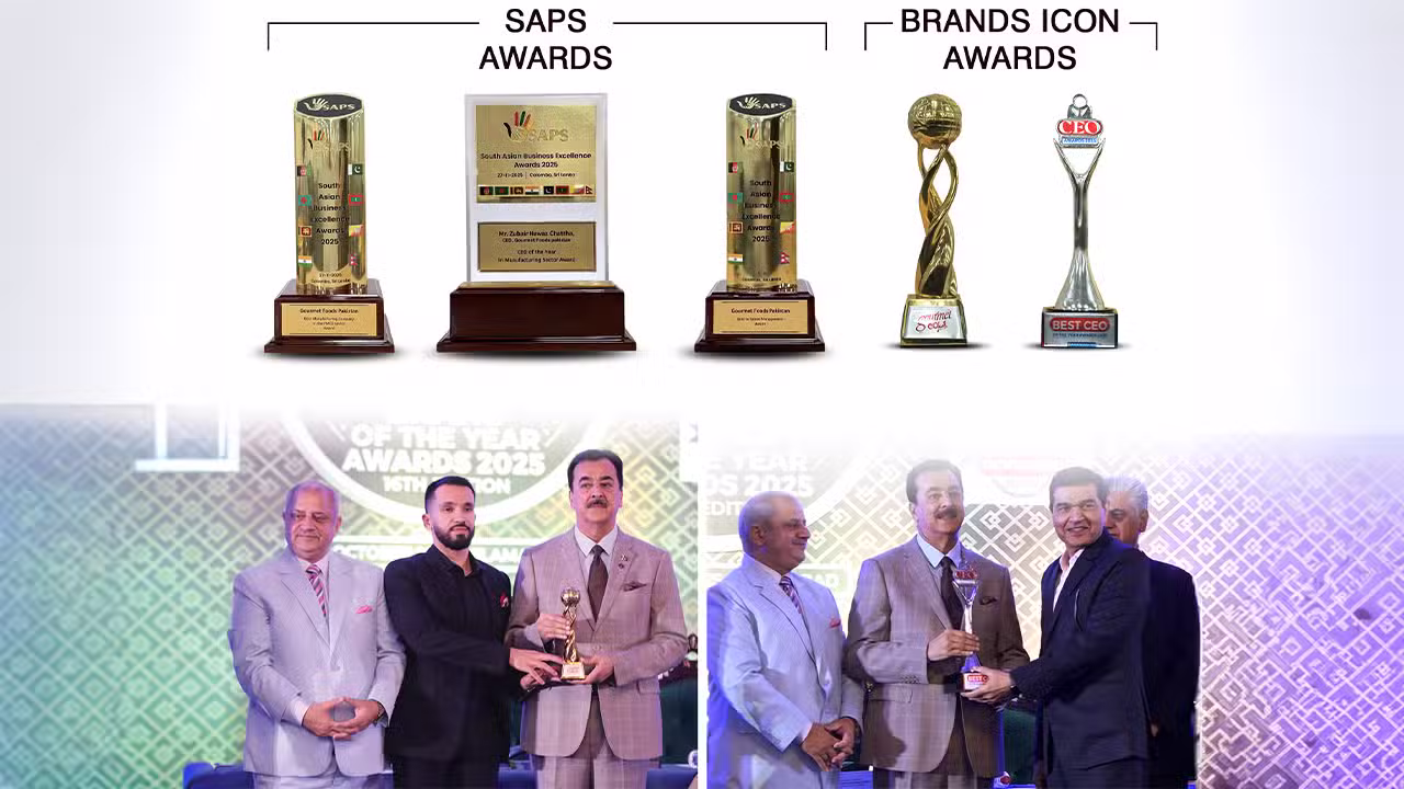 Gourmet Foods Pakistan Achieves Unprecedented Triple Triumph with Top Honors Across South Asia and Pakistan