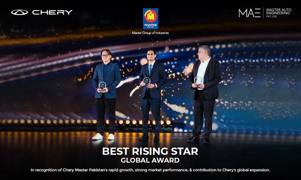 Chery Master Pakistan Wins “Best Rising Star Global Award” at 2026 Chery Global Conference