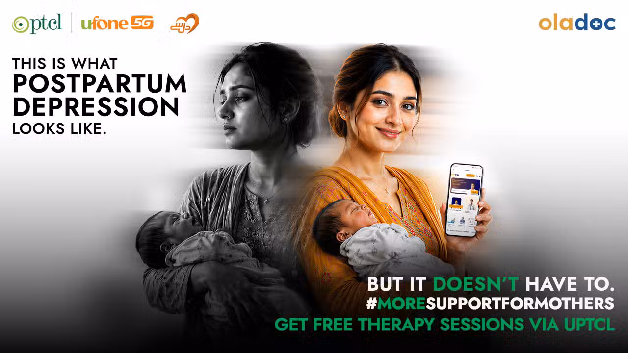 PTCL & Ufone Partner with Oladoc to Bring Free Mental Health Support to Pakistan’s New Mothers
