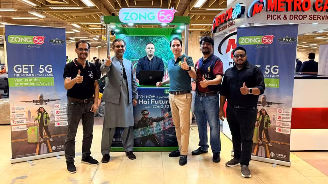 Zong Partners with Pakistan Airports Authority to Launch 5G Customer Facilitation Desk at Karachi Airport