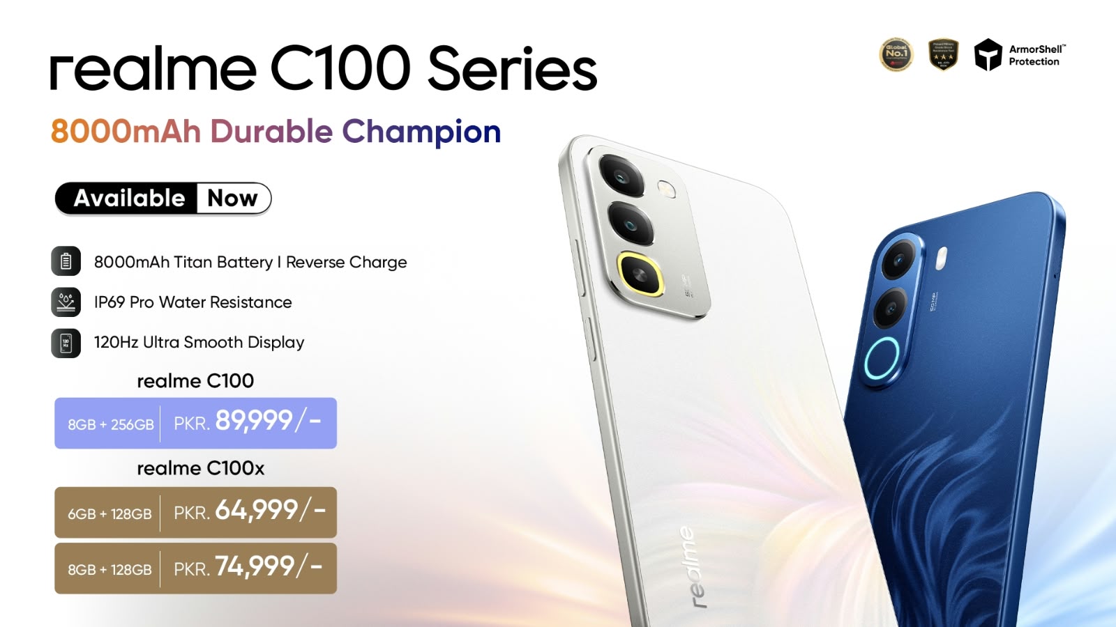 realme C100 Series Goes on First Sale in Pakistan, Bringing 8000mAh Titan Battery Starting at PKR 64,999